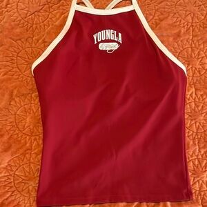 YoungLA Red Halter Top